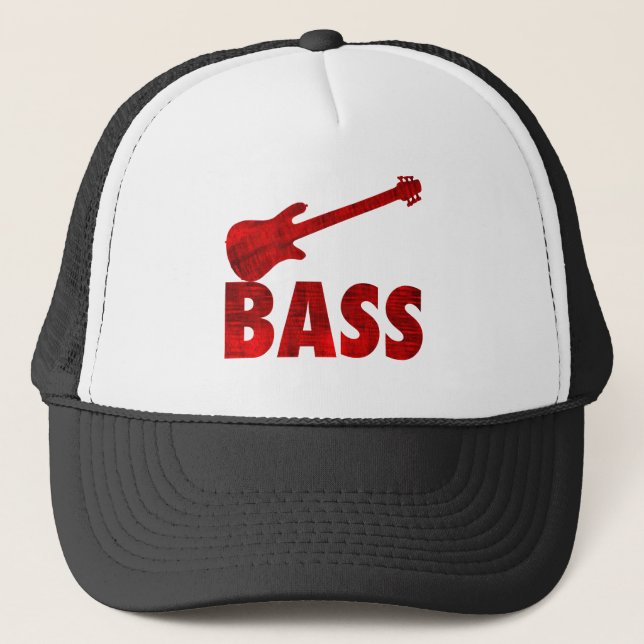 Bass Guitar Trucker Hat (Front)