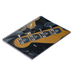 bass guitar tuning pegs notebook
