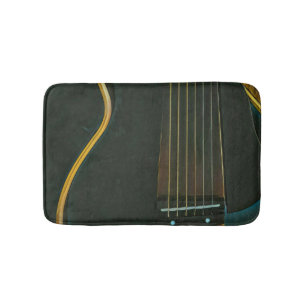 Bass guitarist gift bath mat