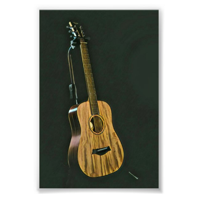 Bass guitarist gift photo print (Front)