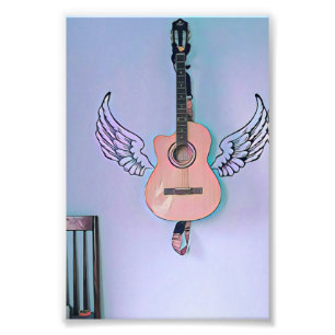 Bass guitarist gift photo print