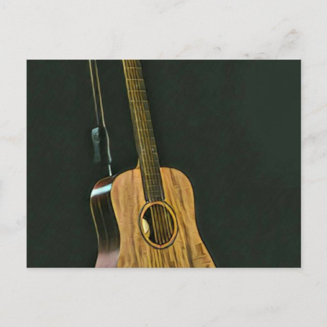 Bass guitarist gift postcard (Front)