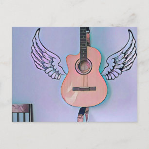 Bass guitarist gift postcard