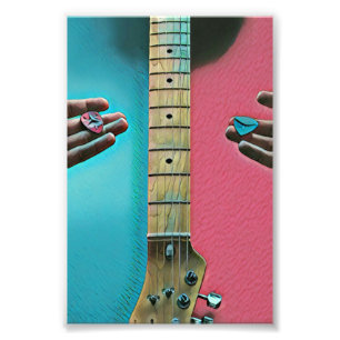 Bass guitarist gifts photo print