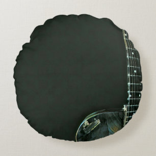 Bass guitarist gifts round pillow
