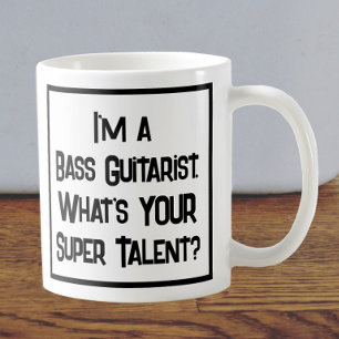 Bass Guitariste Super Talent. Café Mug