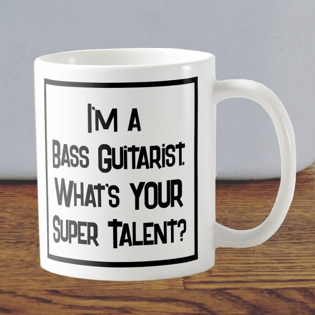 Bass Guitariste Super Talent. Café Mug (Créateur téléchargé)