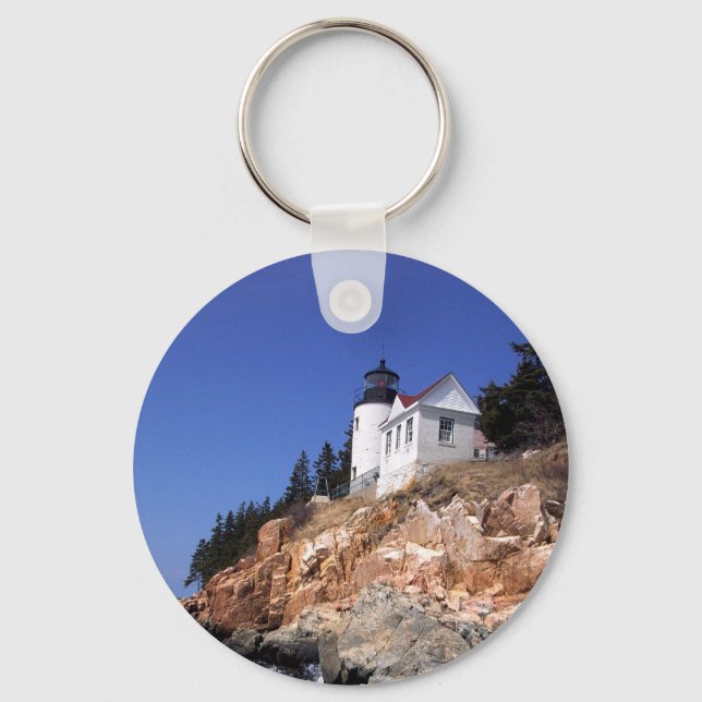 Bass Harbour Lighthouse Keychain (Front)