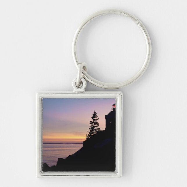Bass Harbour lighthouse on Mt. Desert Island, Keychain (Front)