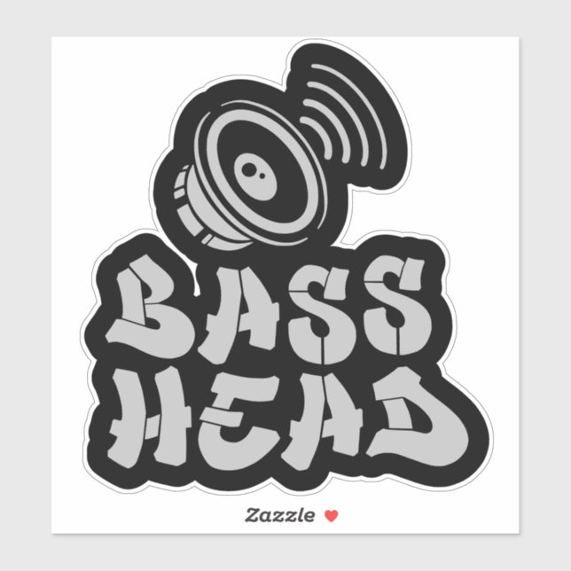 BASS HEAD black/grey (Sheet)