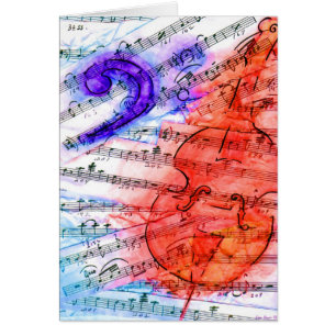Bass Music Cut Sheet - Card