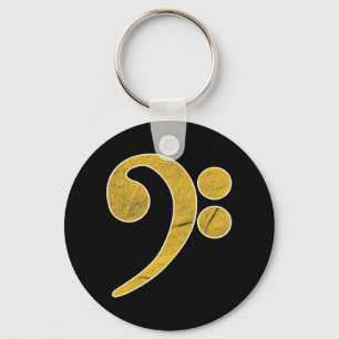 Bass Music Guitar Musician Keychain