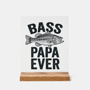 Bass Papa Ever Vintage Fishing Dad Shirt Design_1