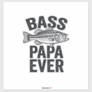 Bass Papa Ever Vintage Fishing Dad Shirt Design_1