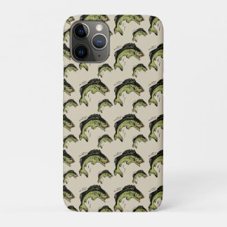 Bass Pattern Tan iPhone 11 Pro Case