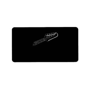 Bass Player Bass Guitar Musical Design Label