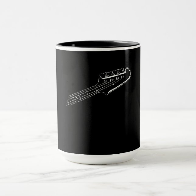 Bass Player Bass Guitar Musical Design Mug (Center)