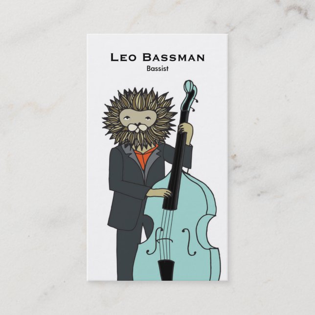 Bass Player Business Card (Front)