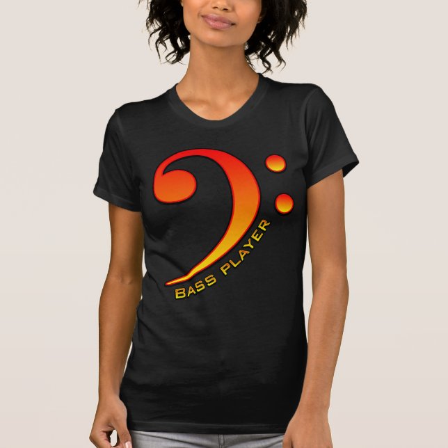 Bass Player (Clef) T-Shirt (Front)