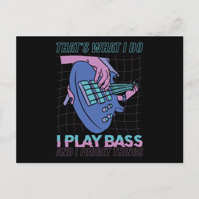 Bass Player Gift Postcard (Front)