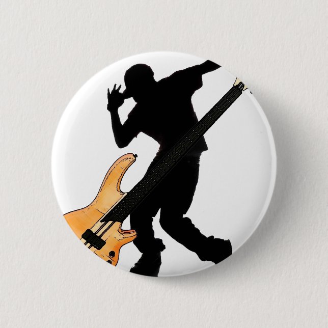 Bass Player Swag 2 Inch Round Button (Front)