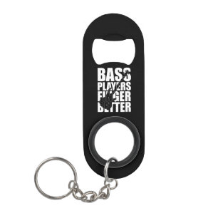 Bass players fingers better keychain bottle opener
