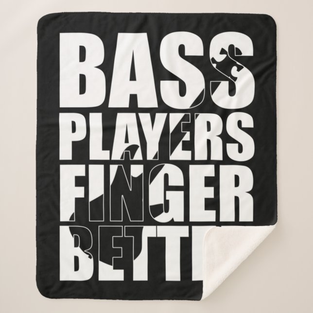 Bass players fingers better sherpa blanket (Front)