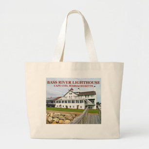Bass River Lighthouse Massachusetts Jumbo Tote Bag