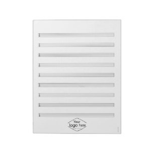 Bass Tab Notebook Custom Music School Logo Notepad