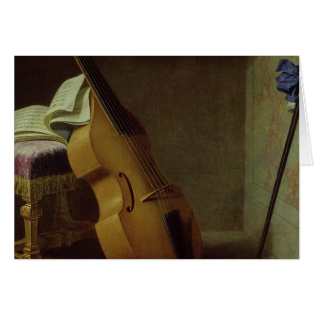 Bass Viol, Score Sheet and a Sword, 1693 (Front Horizontal)