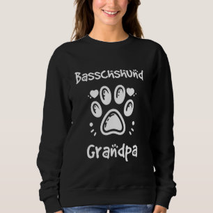 Basschshund Grandpa Basset Hound Dachshund Mix Gra Sweatshirt