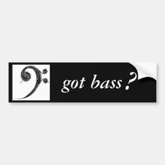 bassclef, got bass, ? bumper sticker