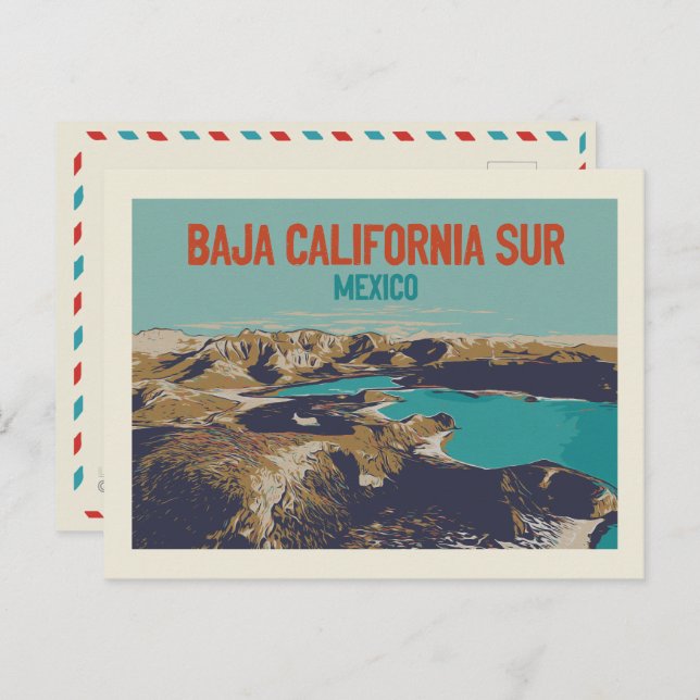 Basse Californie Sur lanscape, Mexique Carte posta (Devant / Derrière)