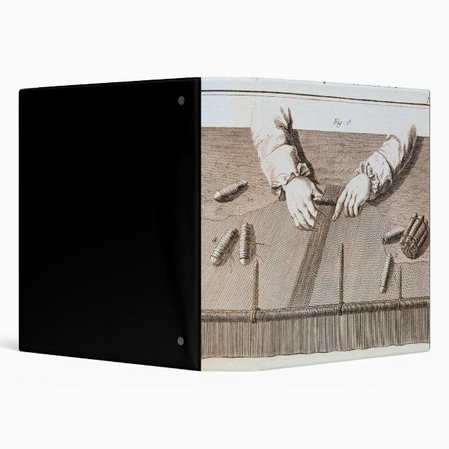 Basse-Lisse technique at the Gobelins tapestry Binder (Background)