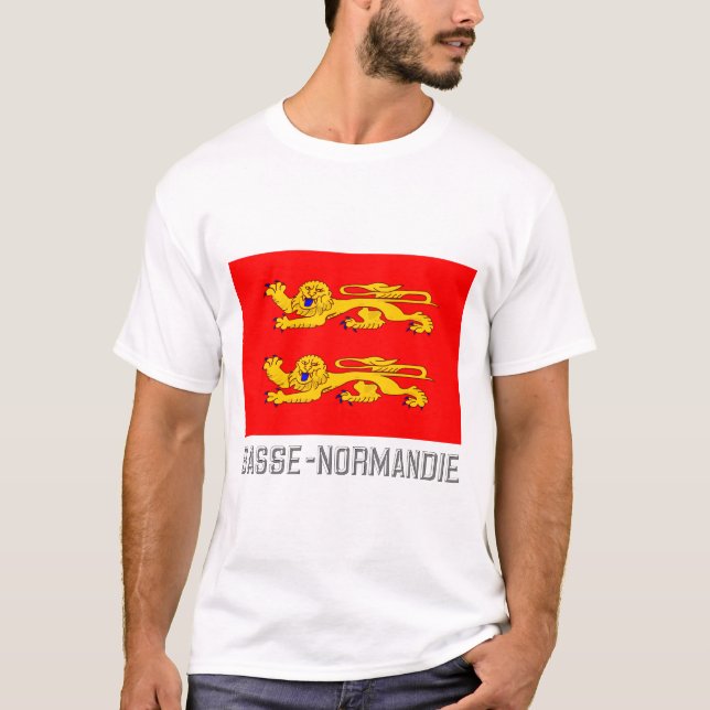 Basse-Normandie flag with name T-Shirt (Front)