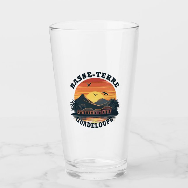 Basse-Terre Guadeloupe Glass (Front)