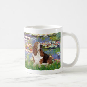 Basset 2 - Lilies 2 Coffee Mug