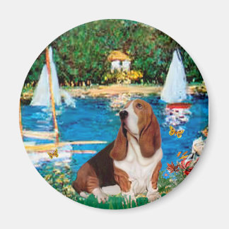 Basset 2 - Sailboats - Customized Magnet