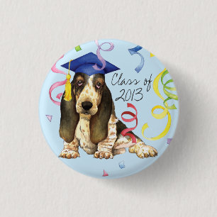 Basset Graduate 1 Inch Round Button