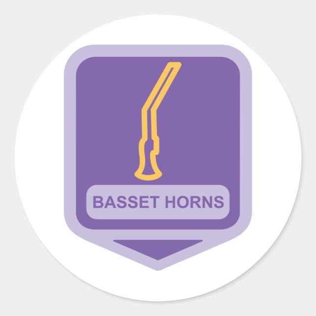 Basset Horns Icon Stickers (Front)
