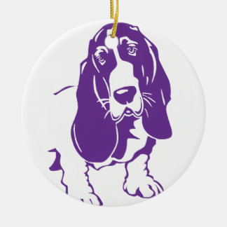 BASSET HOUND [13] CERAMIC ORNAMENT