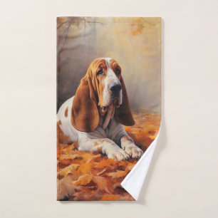 Basset Hound à l'automne Leaves automne Inspire