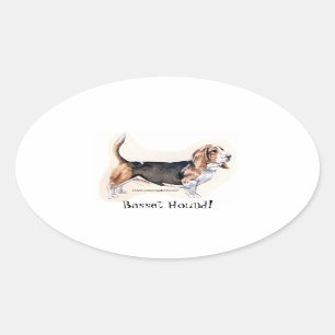 Basset Hound ! Autocollant