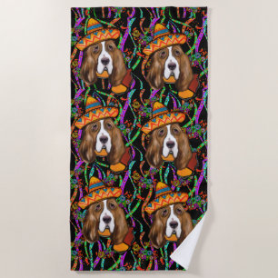 BASSET HOUND BEACH TOWEL