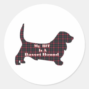 Basset Hound BFF Sticker