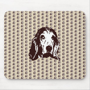 Basset Hound Big Face Mouse Pad