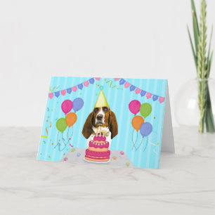 Basset Hound birthday  Card