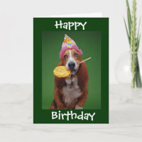 Basset Hound Birthday Lollipop