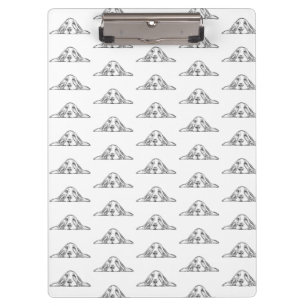basset hound black white simple puppy dog eyes  clipboard
