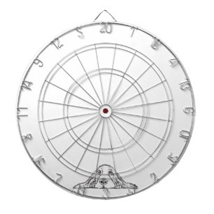 basset hound black white simple puppy dog eyes dartboard